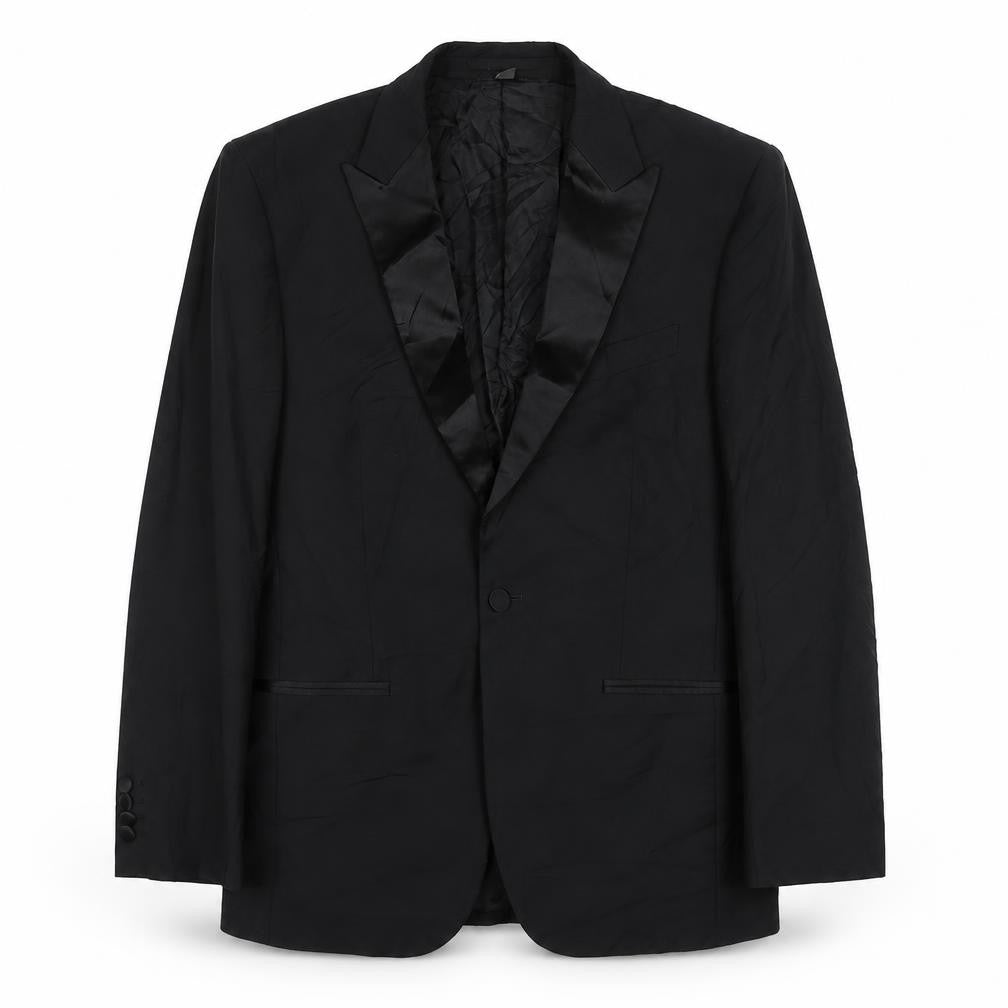 Marks & Spencer Mens Black Wool Jacket Suit Jacket Size 40 Regular