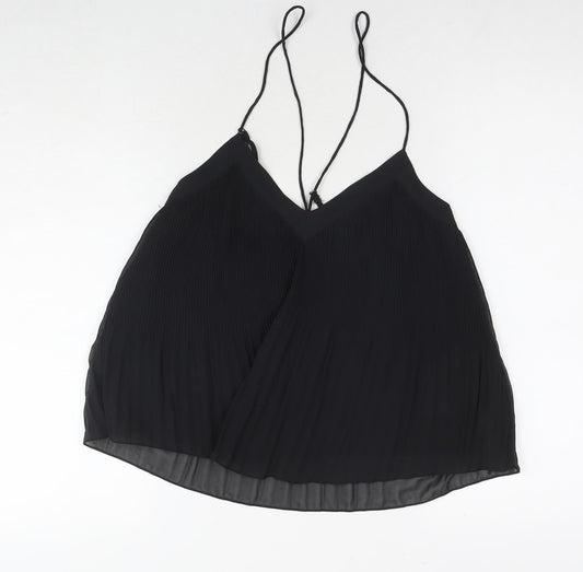 Hollister Womens Black Polyester Basic Tank Size XS V-Neck