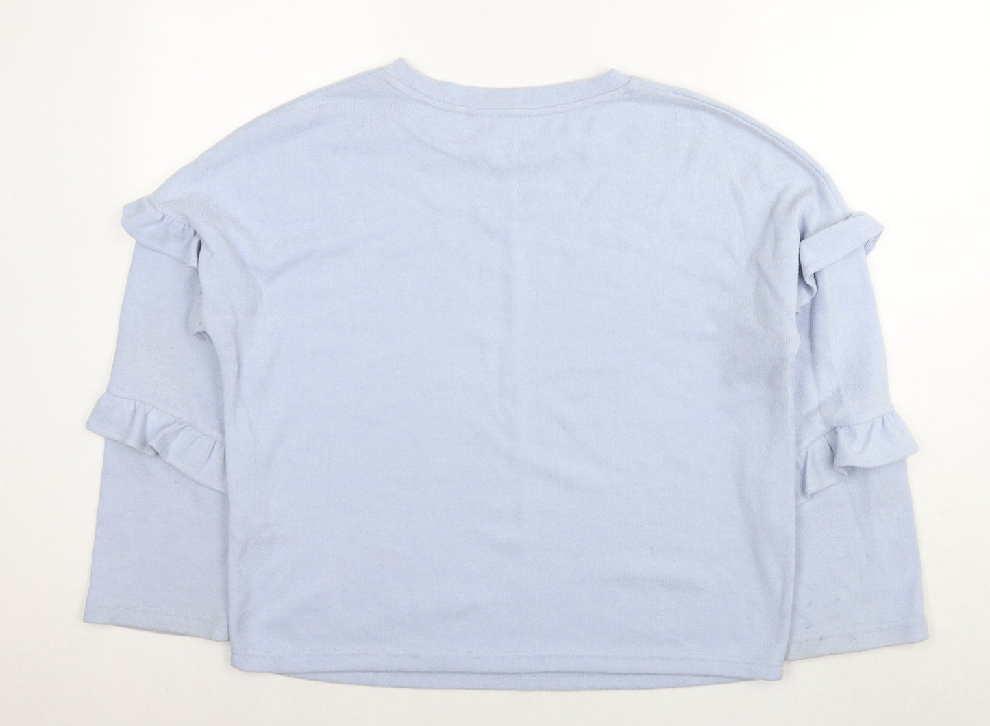 Dorothy Perkins Womens Blue Round Neck Polyester Pullover Jumper Size 10
