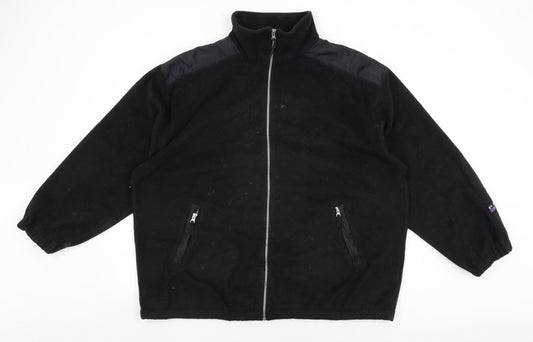 PFM Sport Mens Black Polyester Full Zip Sweatshirt Size 2XL