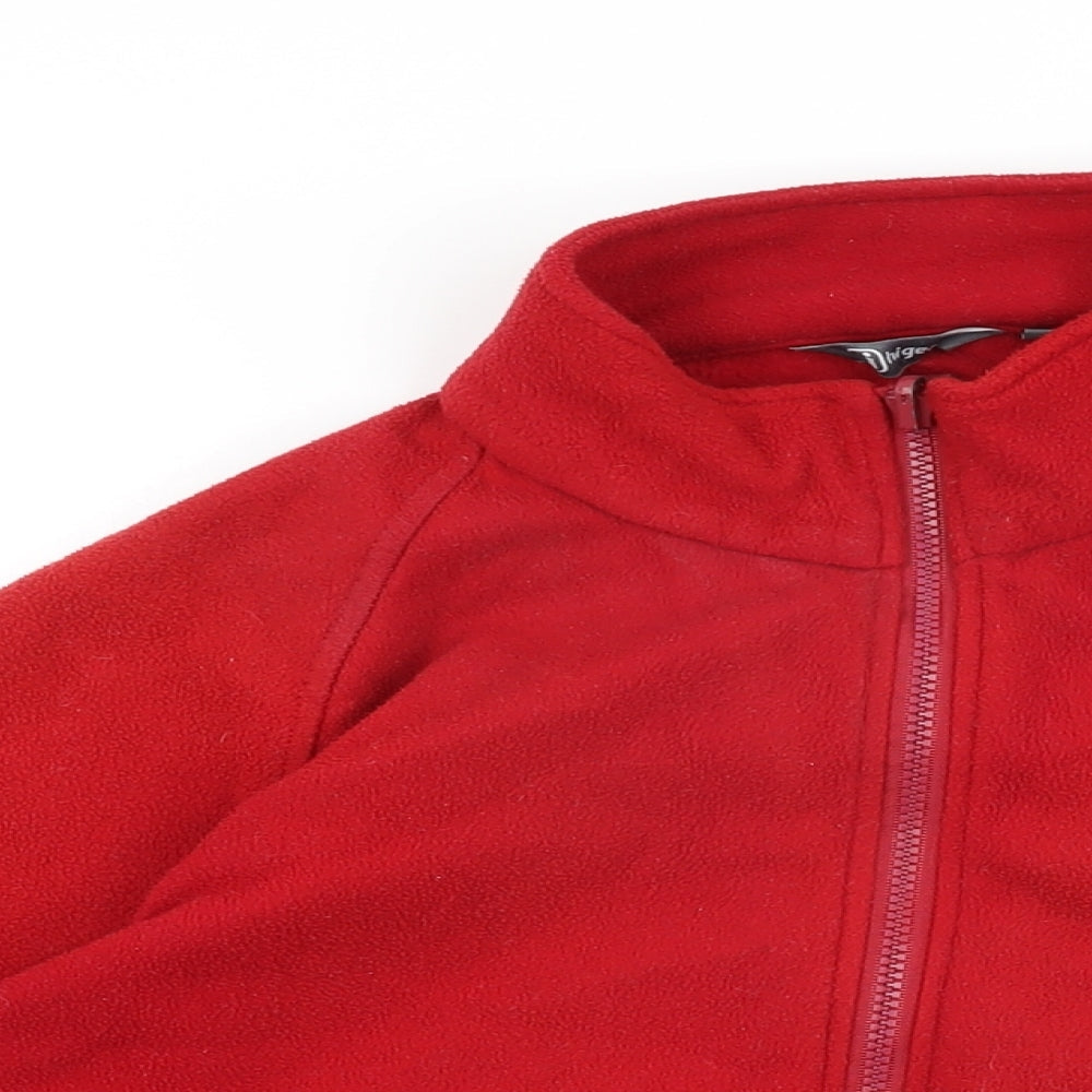 Hi Gear Womens Red Polyester Full Zip Sweatshirt Size S Zip
