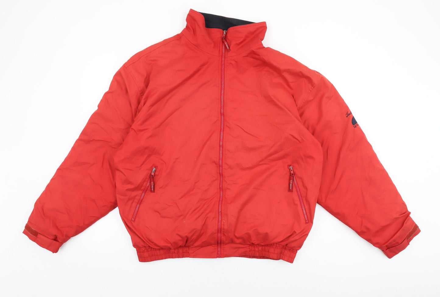 Jack Murphy Mens Red Bomber Jacket Coat Size 2XL Zip