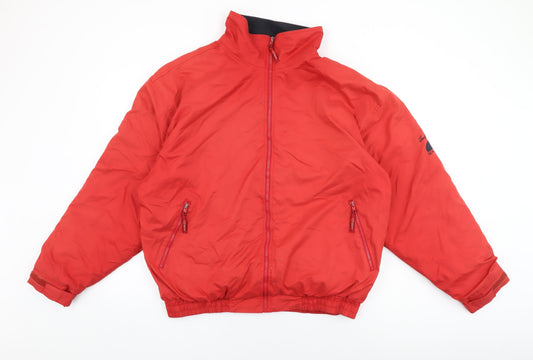 Jack Murphy Mens Red Bomber Jacket Coat Size 2XL Zip