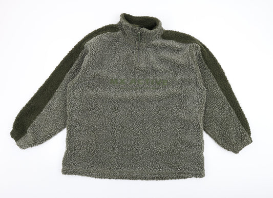 MX Active Mens Green Polyester Pullover Sweatshirt Size L