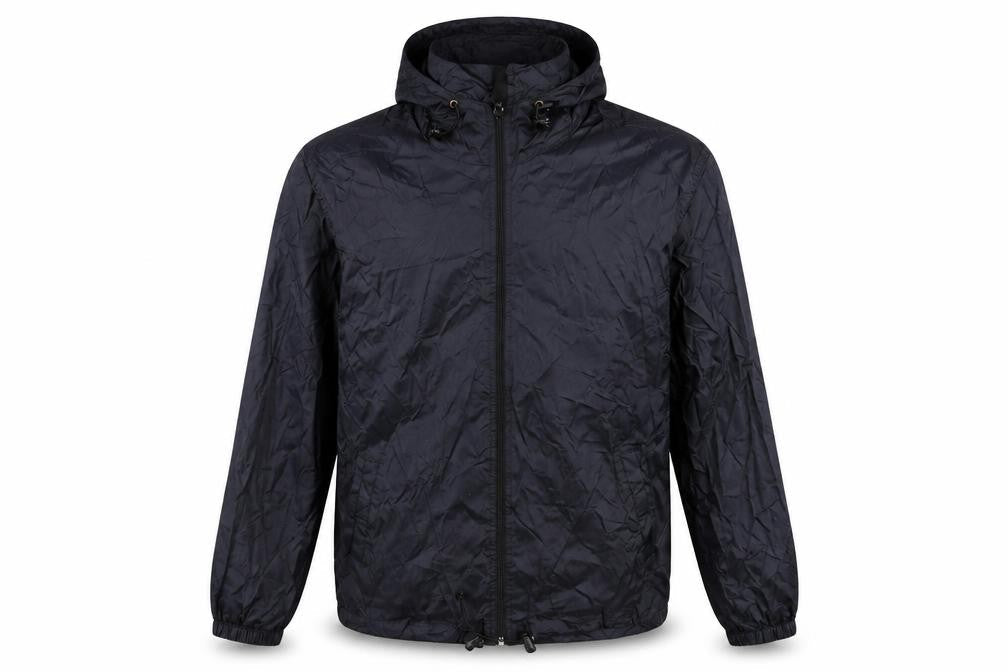 Zantos Mens Black Rain Coat Coat Size M Zip