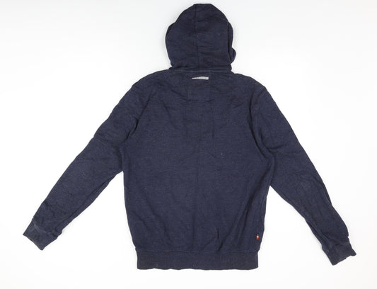 Luke Sport Mens Blue Cotton Full Zip Hoodie Size M