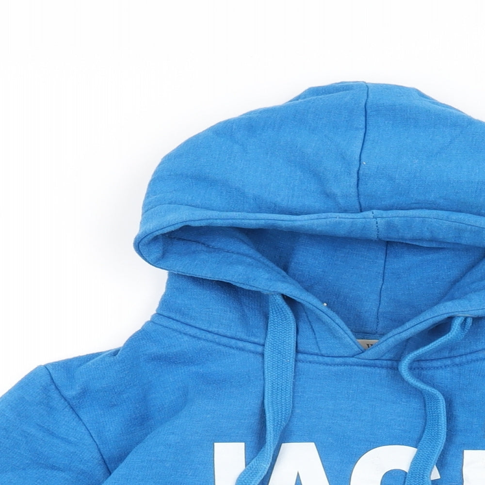 Jack Wills Boys Blue Cotton Pullover Hoodie Size S Pullover