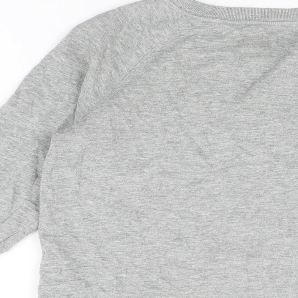 Jack Wills Womens Grey Cotton Pullover Sweatshirt Size 8 Pullover