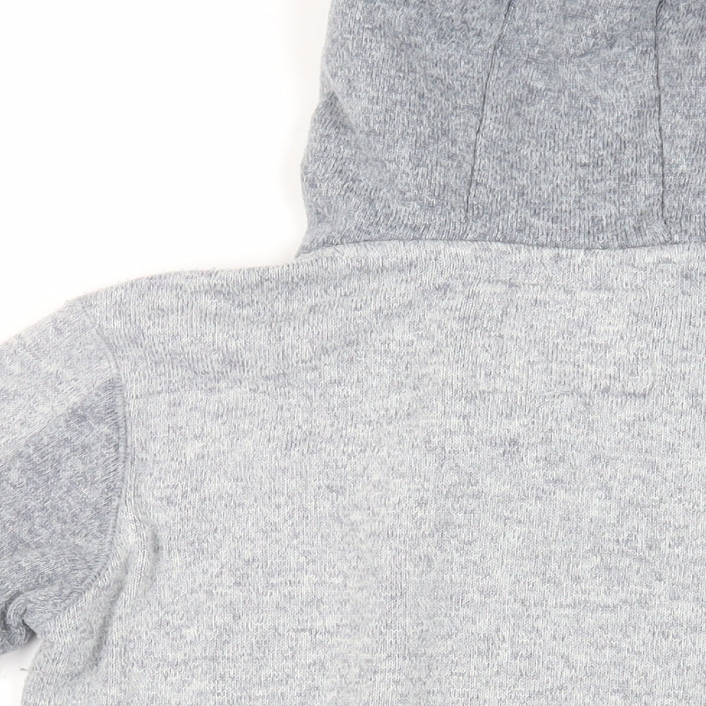 Quicksilver Mens Grey Cotton Pullover Hoodie Size S - Pockets