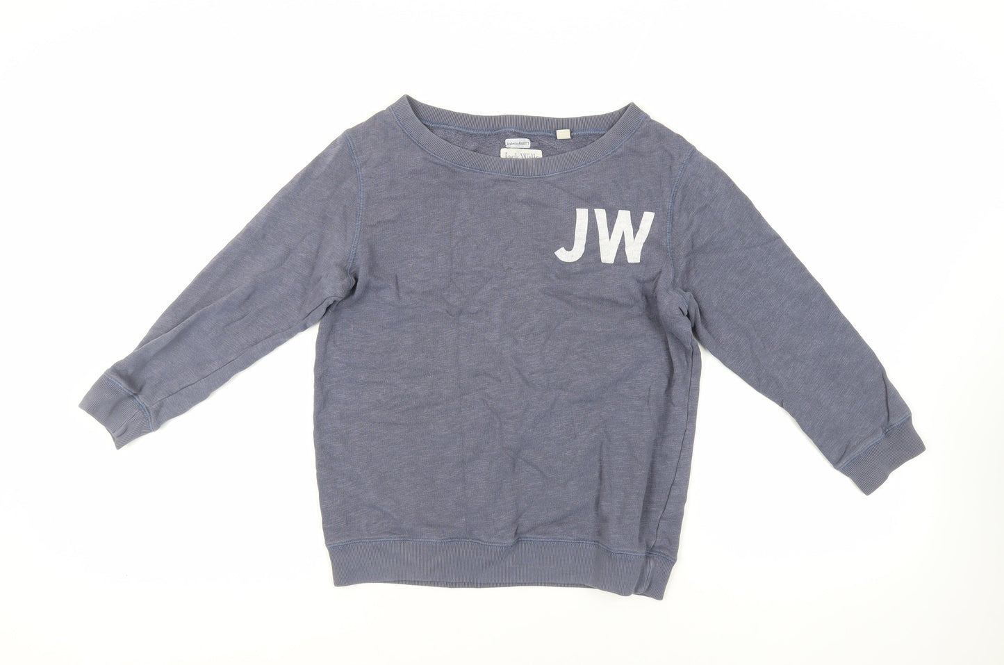 Jack Wills Womens Blue Cotton Pullover Sweatshirt Size 8 Pullover - Logo