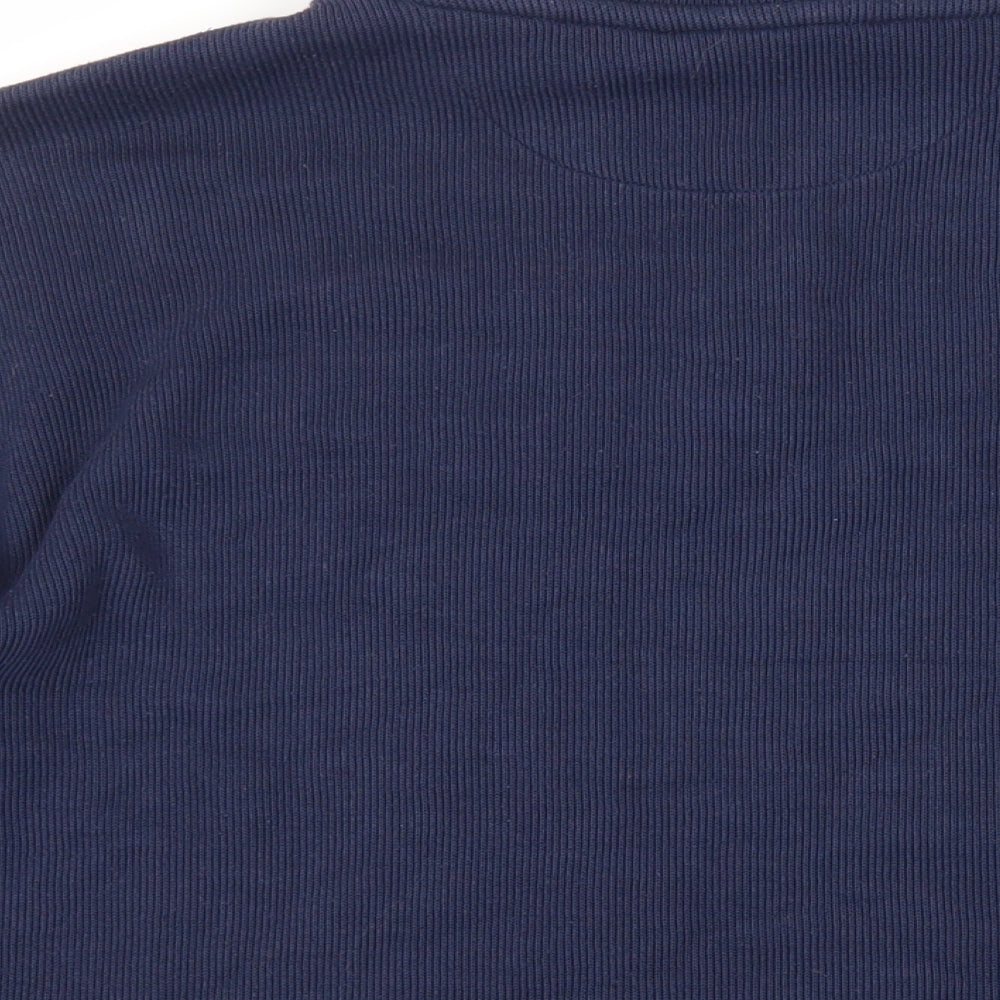 ellesse Mens Blue Cotton Pullover Sweatshirt Size L - Logo