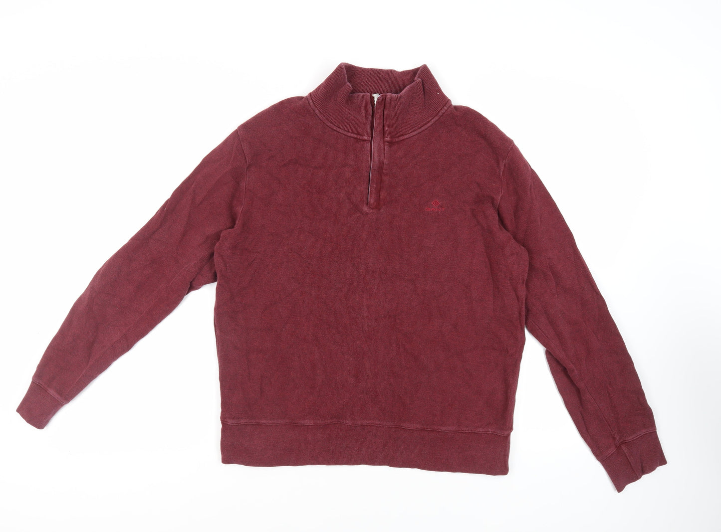 GANT Mens Red Cotton Pullover Sweatshirt Size L