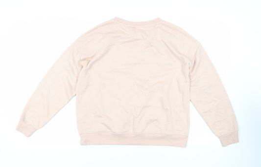 Disney Womens Pink Polyester Pullover Sweatshirt Size M Pullover - Minnie Mosue