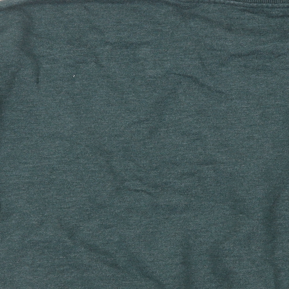 Jack Wills Womens Green Cotton Pullover Sweatshirt Size 14 Pullover