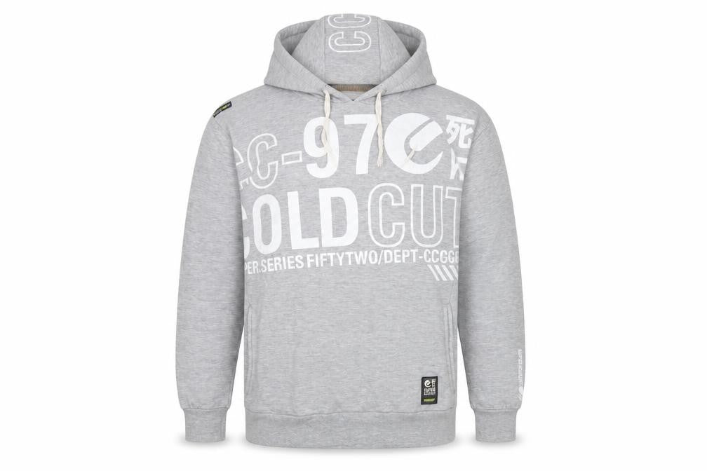 Mens UK XL Regular Super Coldcut Grey Pullover Hoodie