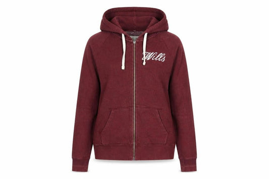 Womens UK 8 Regular Jack Wills Red Full Zip Hoodie