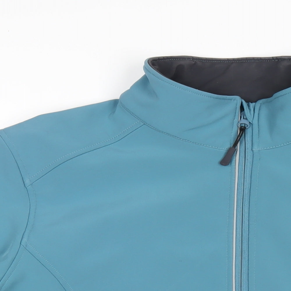 Aviva Womens Blue Jacket Coat Size XL Zip
