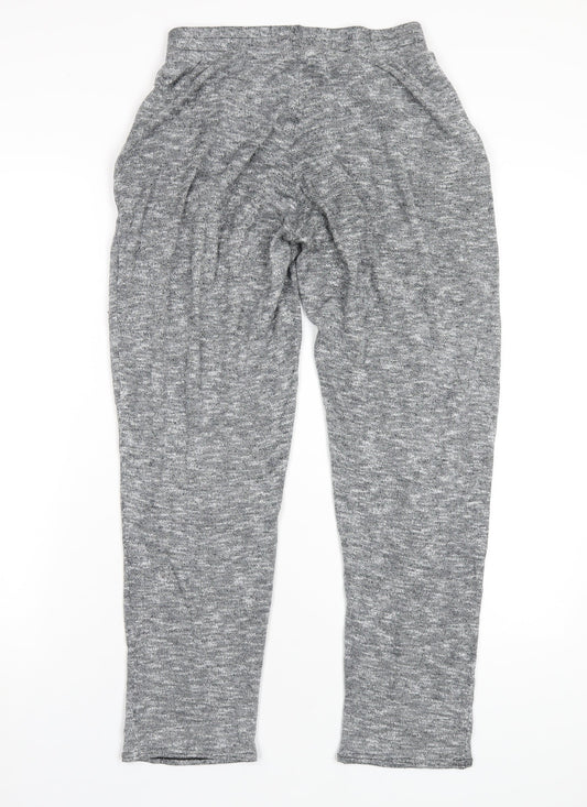 Quinze Heures Pars Trente Womens Grey Polyester Jogger Trousers Size 28 in L28 in Regular