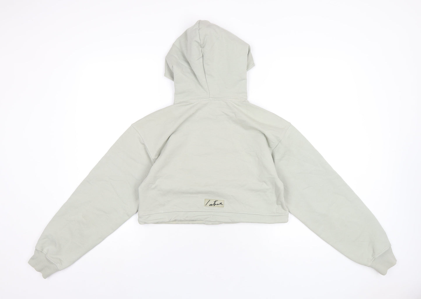 Couture Womens Green Cotton Pullover Hoodie Size M Pullover