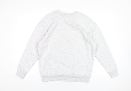 Disney Womens Green Cotton Pullover Sweatshirt Size 12 Pullover - Lilo & Stitch Christmas