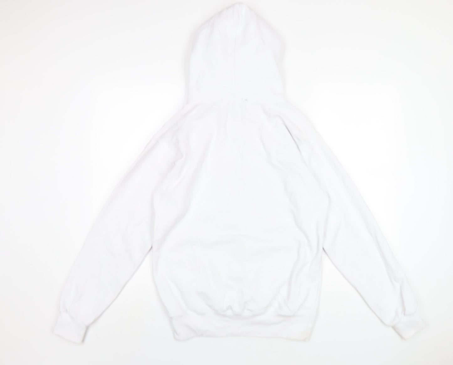 Lipsy Womens White Cotton Pullover Hoodie Size S Pullover