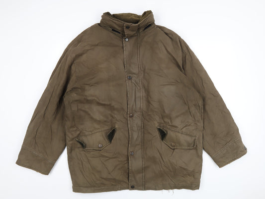 GANT Mens Brown Jacket Coat Size M Zip