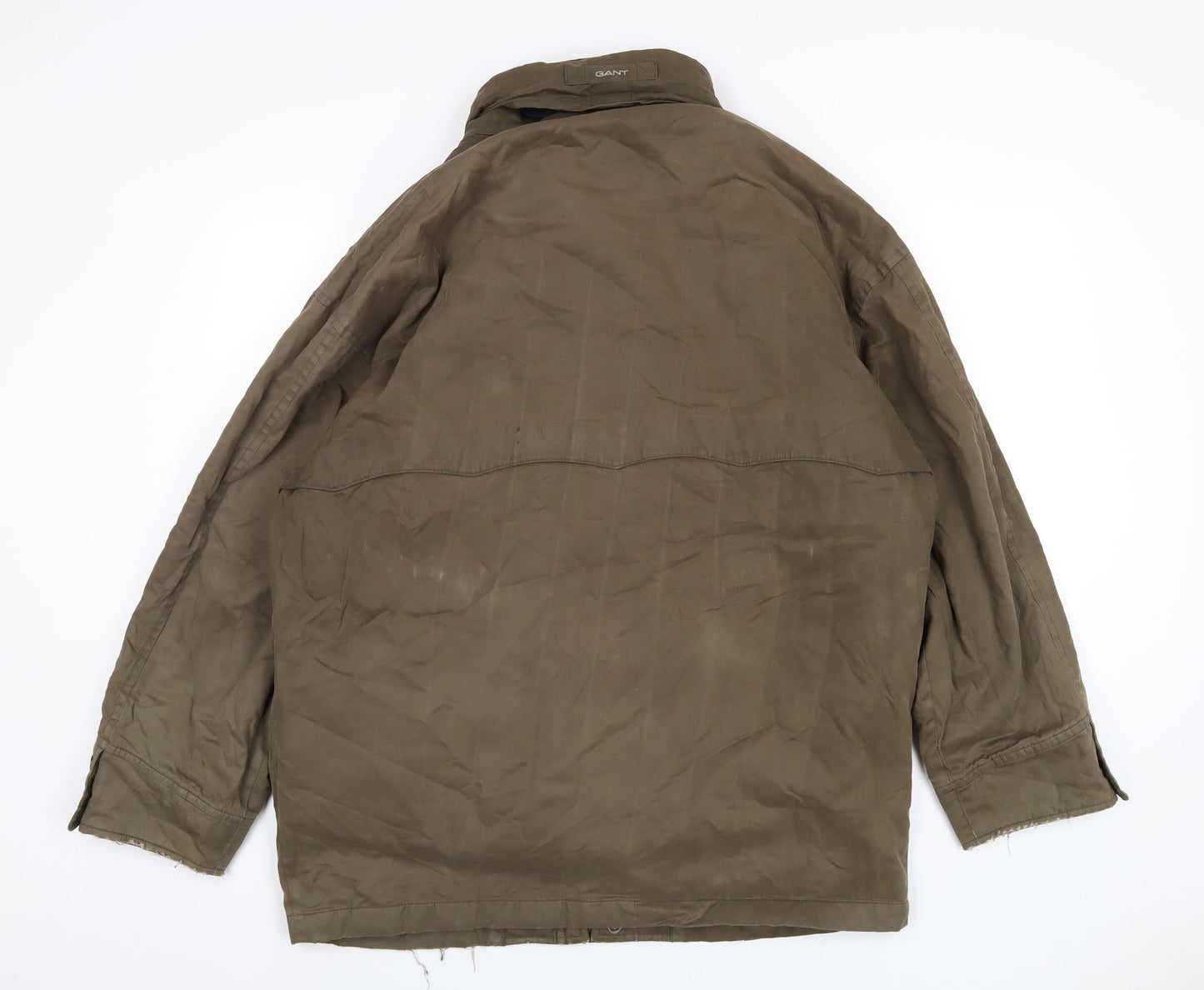 GANT Mens Brown Jacket Coat Size M Zip