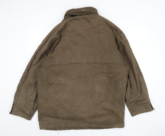 GANT Mens Brown Jacket Coat Size M Zip