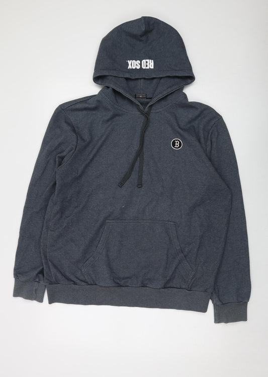 Major League Baseball Mens Blue Cotton Pullover Hoodie Size XL