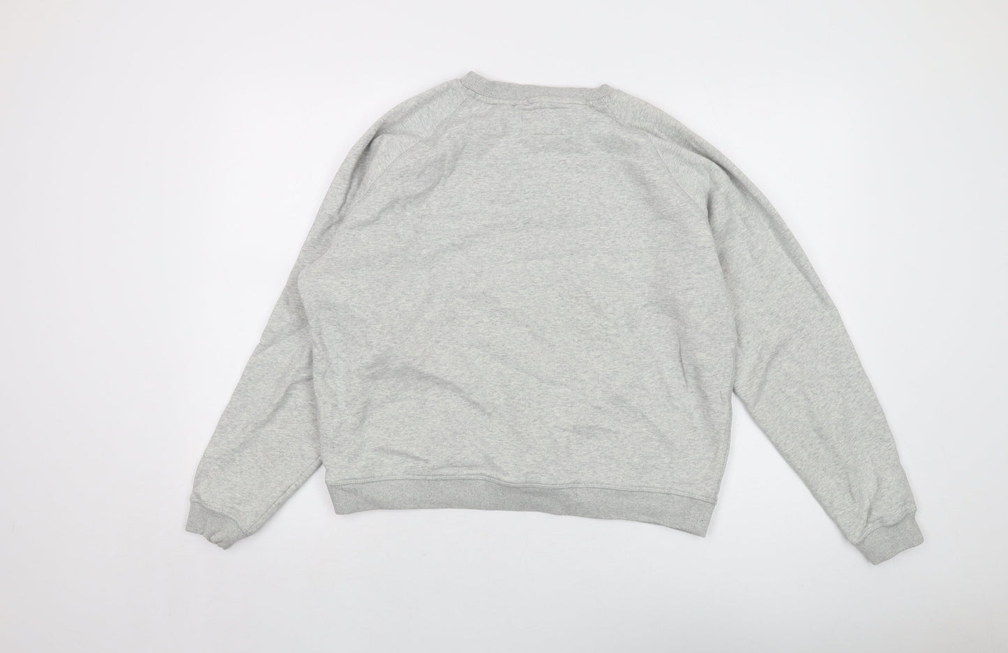 Jack Wills Womens Grey Cotton Pullover Sweatshirt Size 14 Pullover