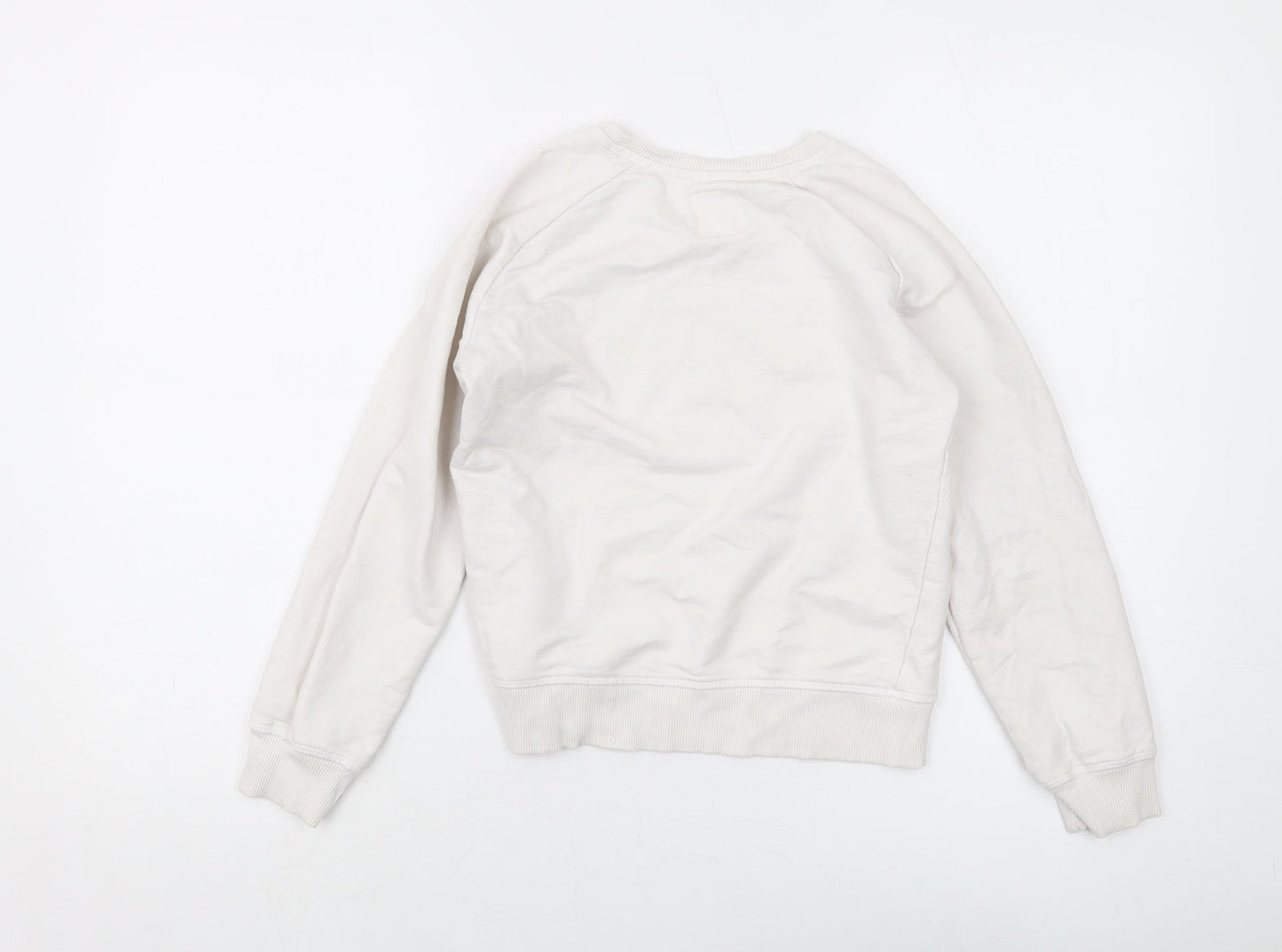 Levi's Girls White Cotton Pullover Sweatshirt Size 10 Years Pullover