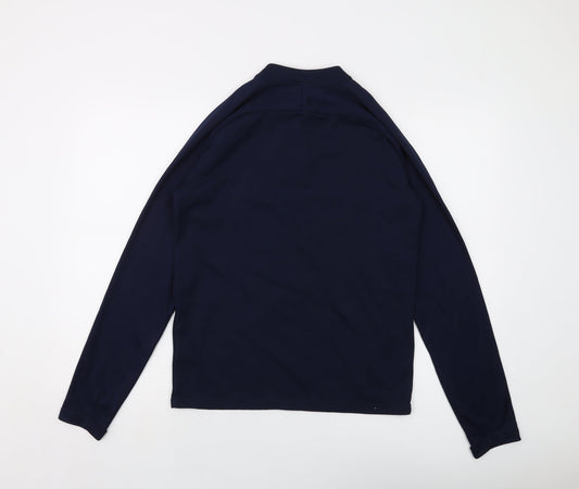 Nilke Boys Black Polyester Pullover Sweatshirt Size 13-14 Years Zip