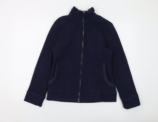 Marks and Spencer Womens Blue Jacket Size 10 Zip