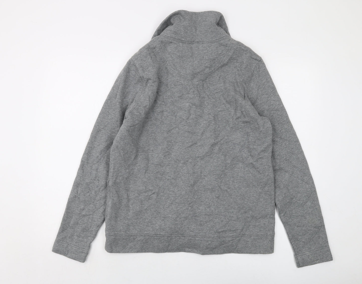 Lands' End Mens Grey Cotton Pullover Sweatshirt Size M