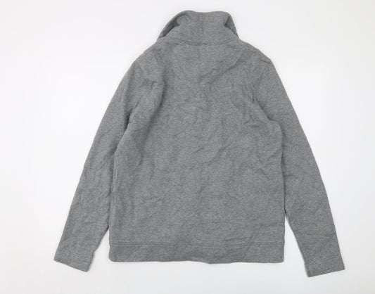 Lands' End Mens Grey Cotton Pullover Sweatshirt Size M