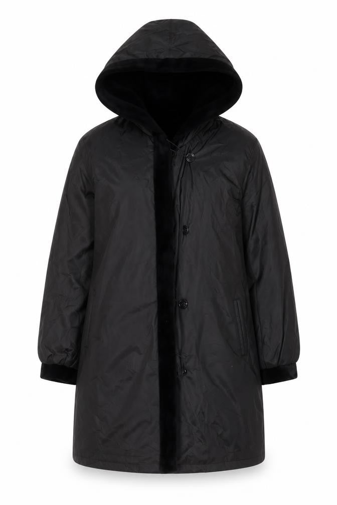 Paul Berman Womens Black Jacket Coat Size 10 Button