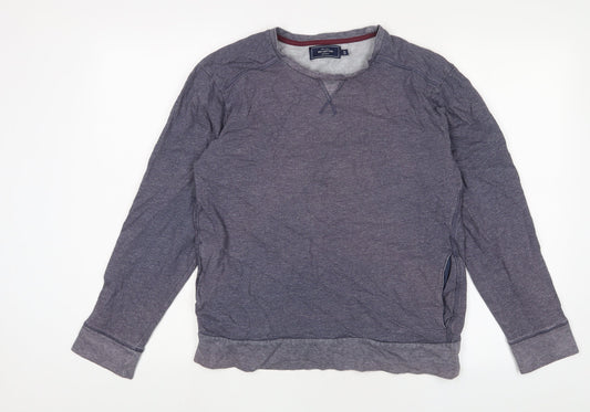 John Lewis Mens Blue Cotton Pullover Sweatshirt Size S