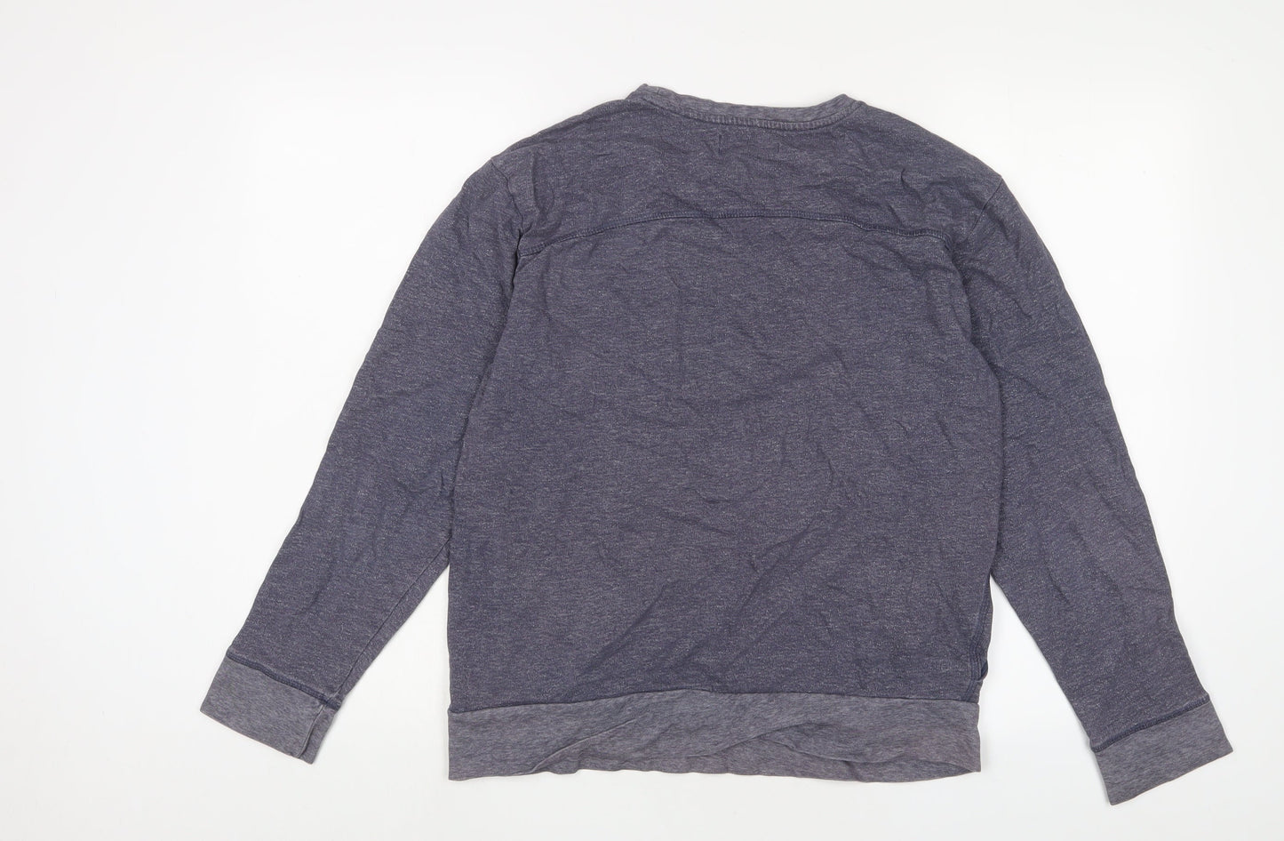 John Lewis Mens Blue Cotton Pullover Sweatshirt Size S