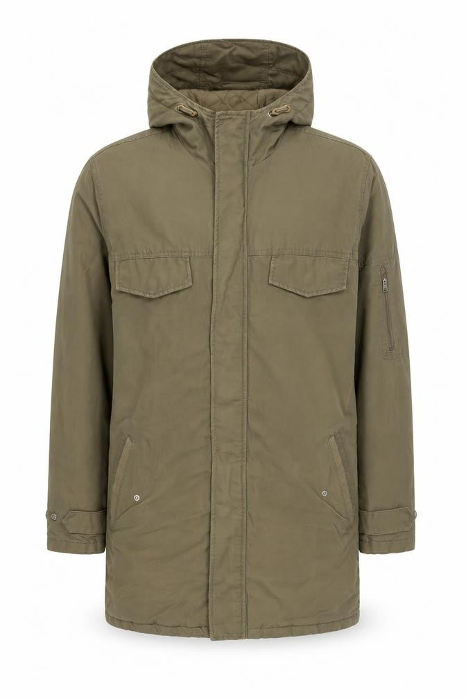 Linea Mens Green Jacket Coat Size S Zip