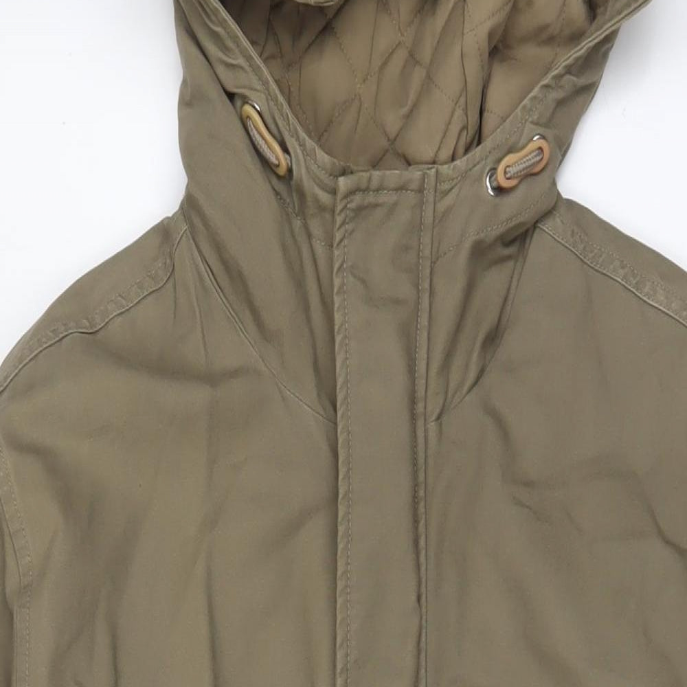 Linea Mens Green Jacket Coat Size S Zip