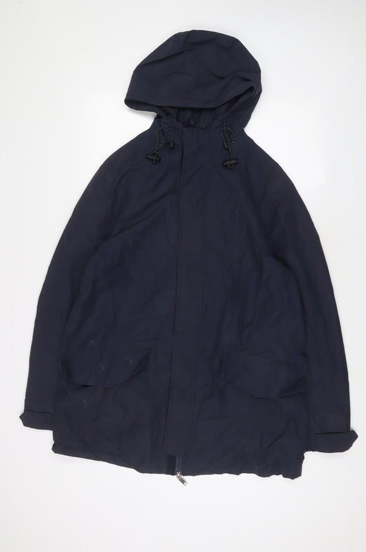 Racing Green Mens Blue Jacket Coat Size L Zip
