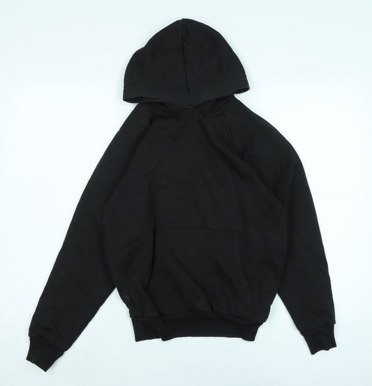 Slazenger Boys Black Polyester Pullover Hoodie Size 9-10 Years - Logo