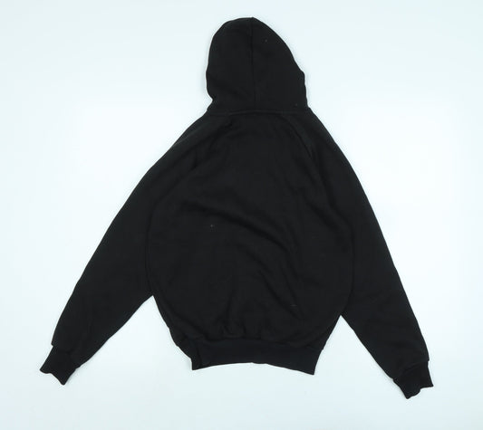 Slazenger Boys Black Polyester Pullover Hoodie Size 9-10 Years - Logo