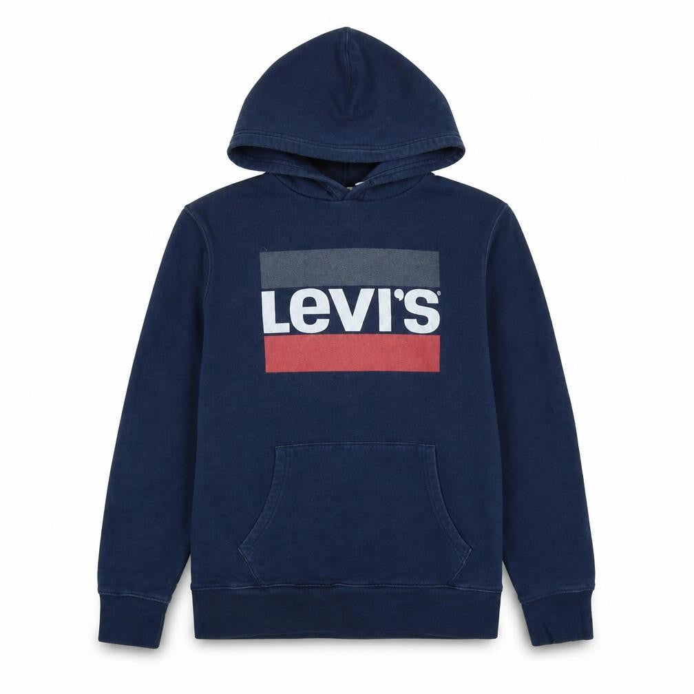 Mens UK M Regular Levi's Blue Pullover Hoodie