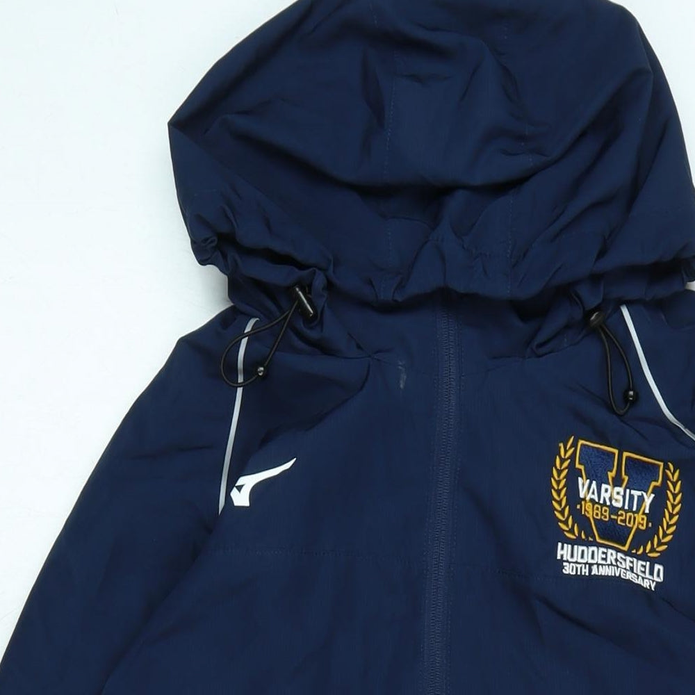 Mizuno Mens Blue Anorak Jacket Size XL Zip - Varisity Huddersfield-Bradfordwho
