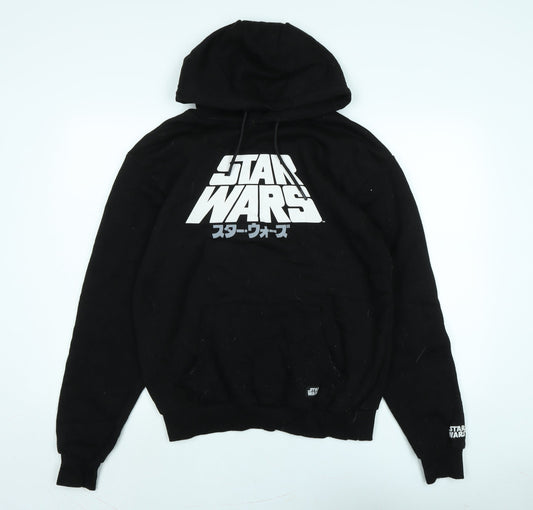 Star Wars Mens Black Polyester Pullover Hoodie Size M - New Hope