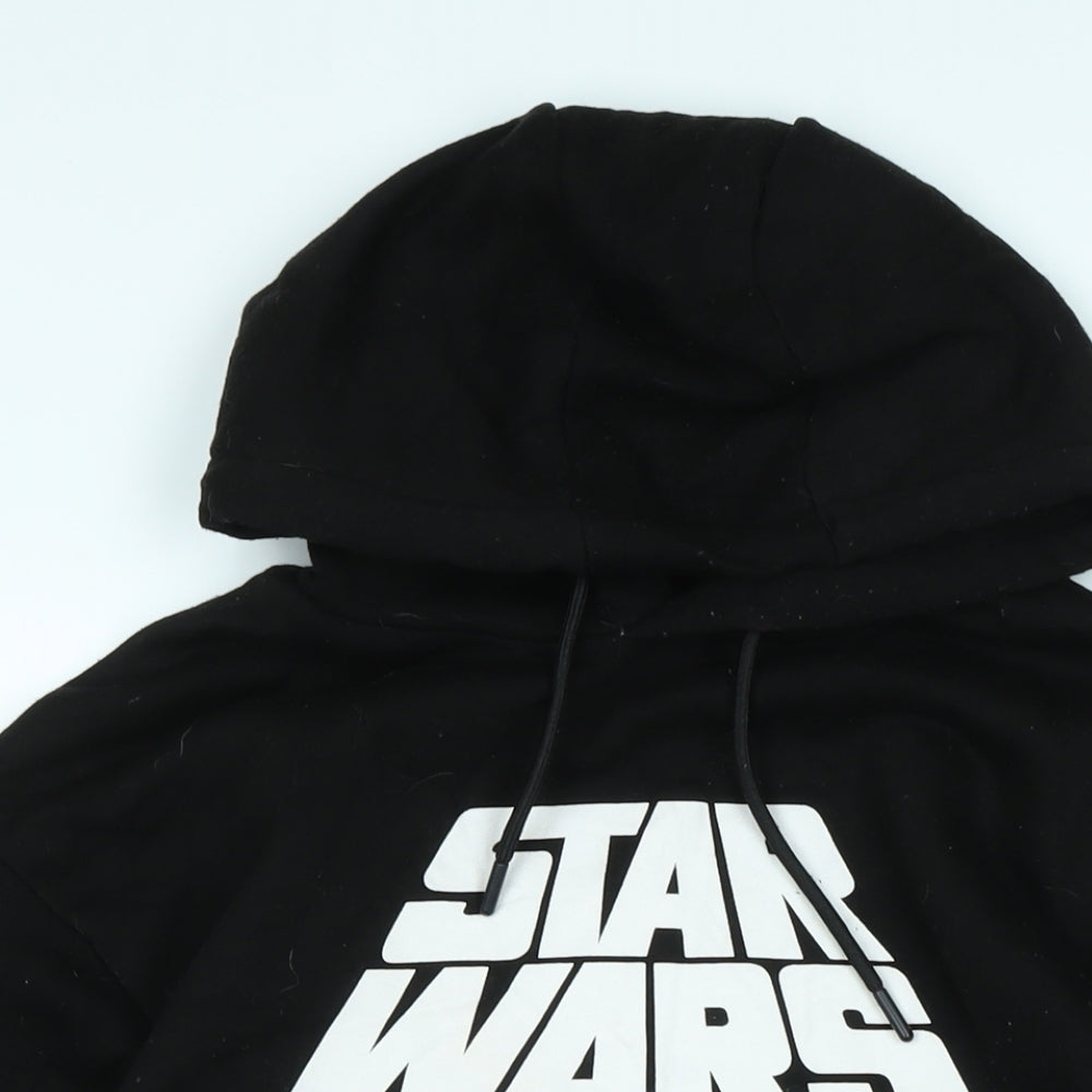 Star Wars Mens Black Polyester Pullover Hoodie Size M - New Hope