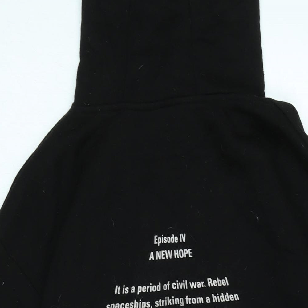Star Wars Mens Black Polyester Pullover Hoodie Size M - New Hope