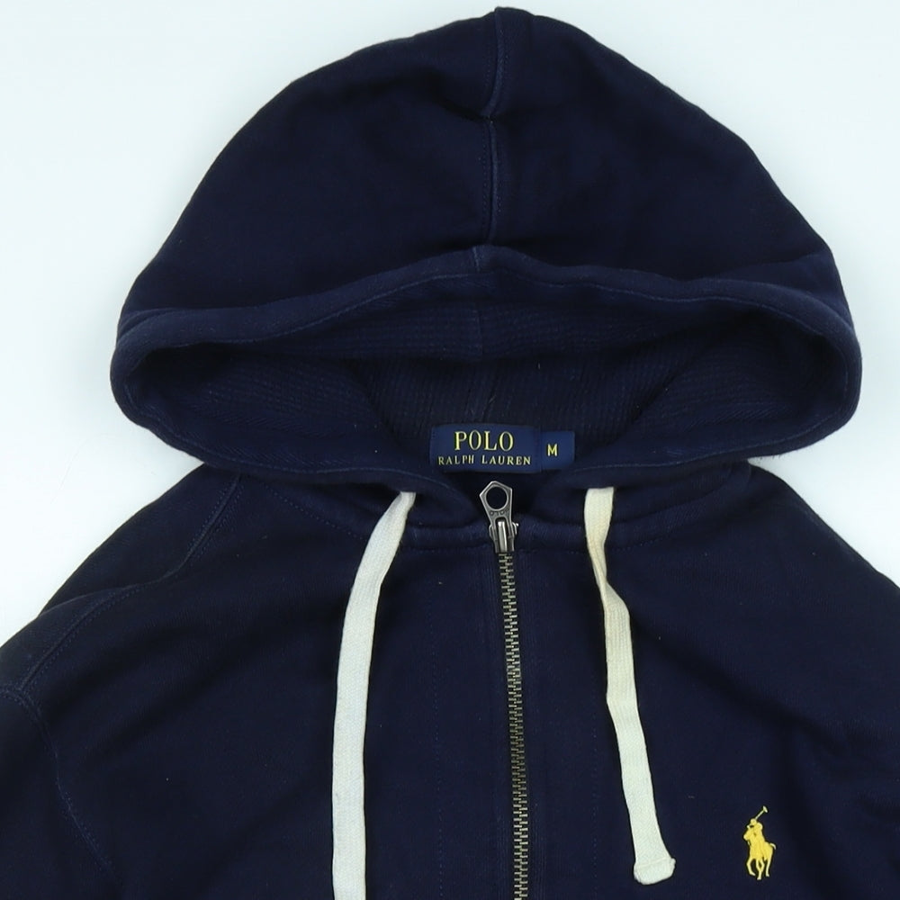 Polo Ralph Lauren Mens Blue Jacket Size M Zip - Logo