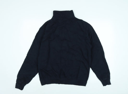 Just Hoods Mens Black Polyester Pullover Sweatshirt Size M - Univerisity of Nottingham